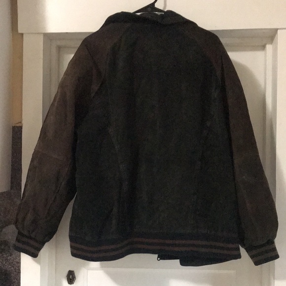 Serge Platini Genuine Leather Bomber Jacket - Picture 2 of 5